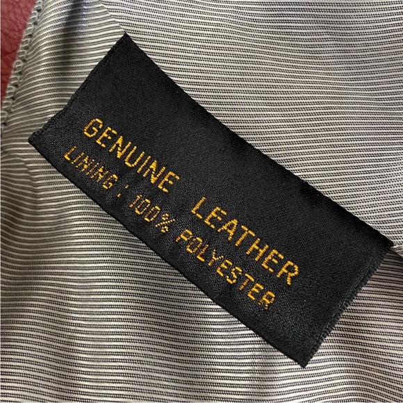 HARLEY-DAVIDSON | Red Genuine Leather Moto Studded Zip Up Women’s Vest Sz S - Picture 15 of 15